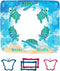 Turtle Milestone Blanket Blue Sea Life Baby Blanket Beach Newborn Gift with Week Months Swaddling Bag 48x40in BTLSFH127...
